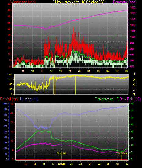 24 Hour Graph for Day 10