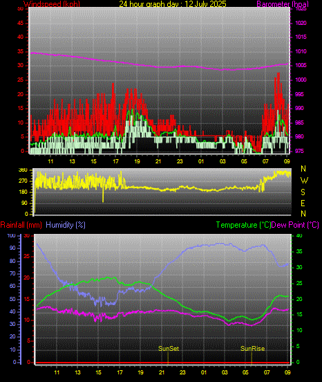 24 Hour Graph for Day 12