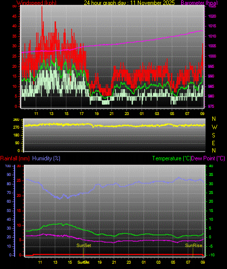 24 Hour Graph for Day 11